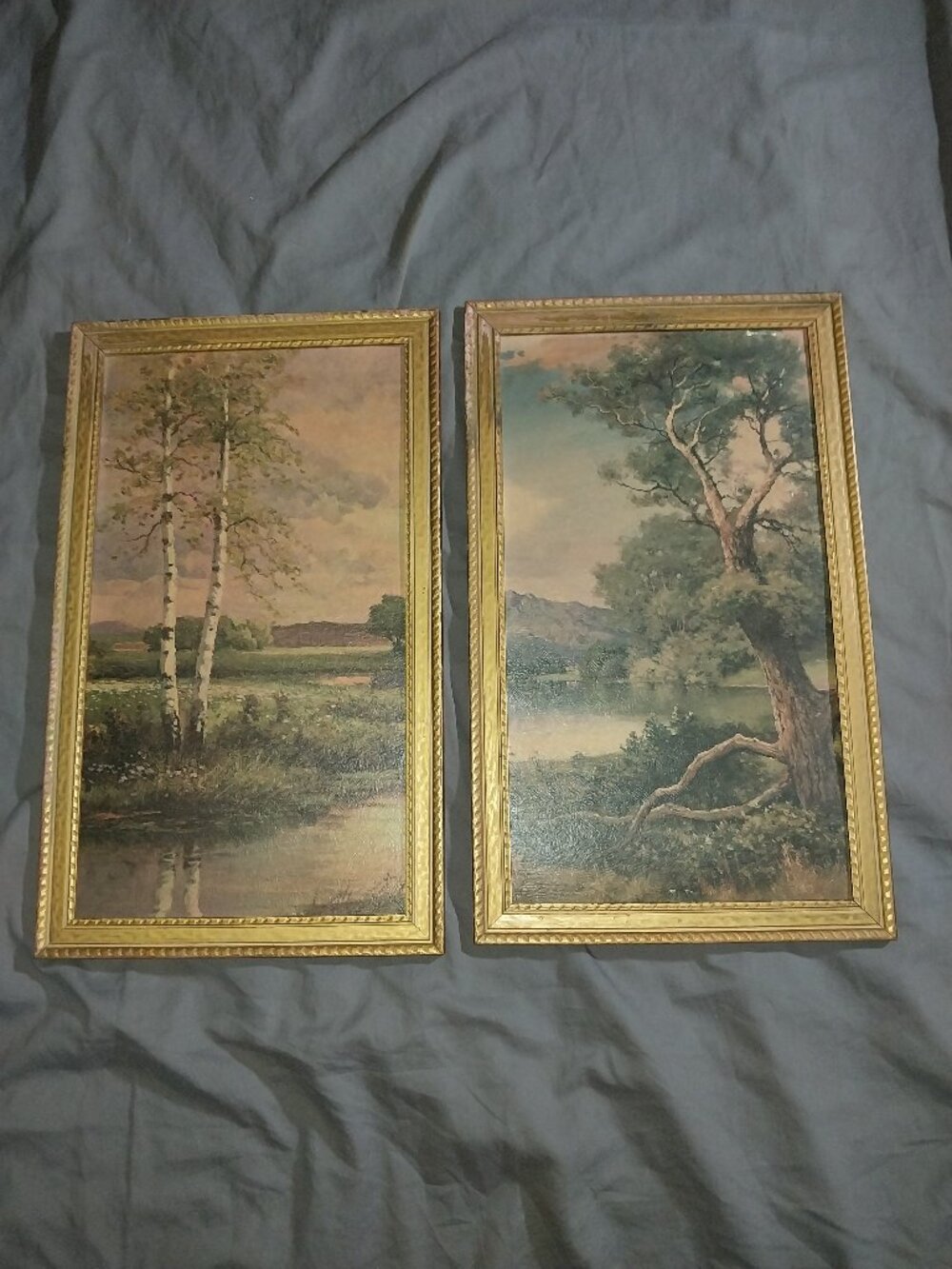 Vintage Lightweight Scenic Prints Set of 2